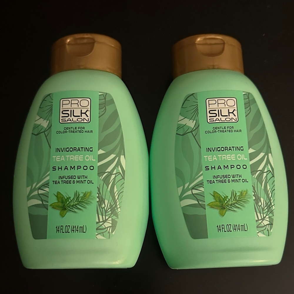 Pro Silk Invigorating Tea Tree & Mint Oil Shampoo bundle set duo